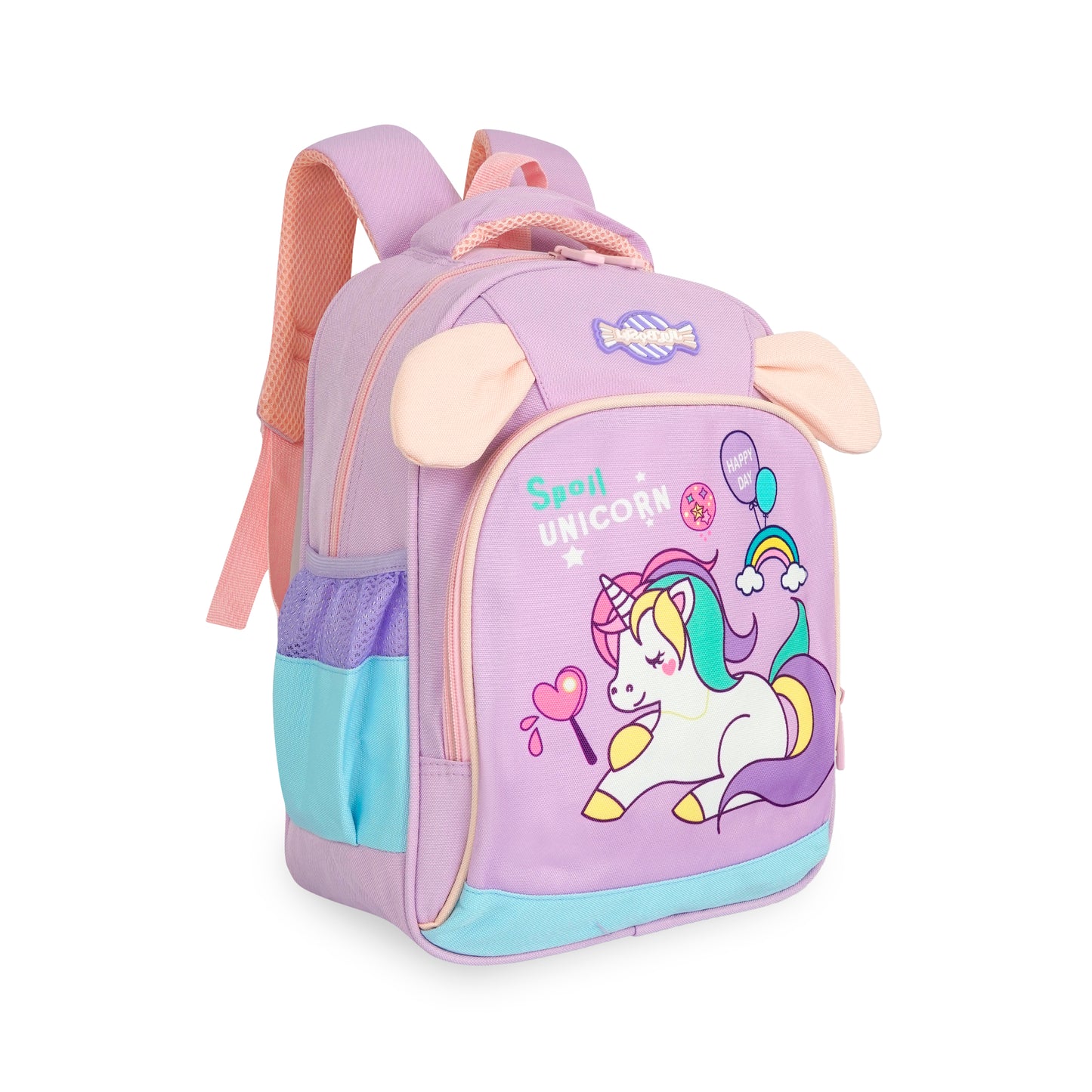 Storite Unicorn School Backpack for Girls – Cute Cartoon Design, Lightweight Kids School Bag for for 2 to 4 years old Girls, 35x26x15 CMs, Pink