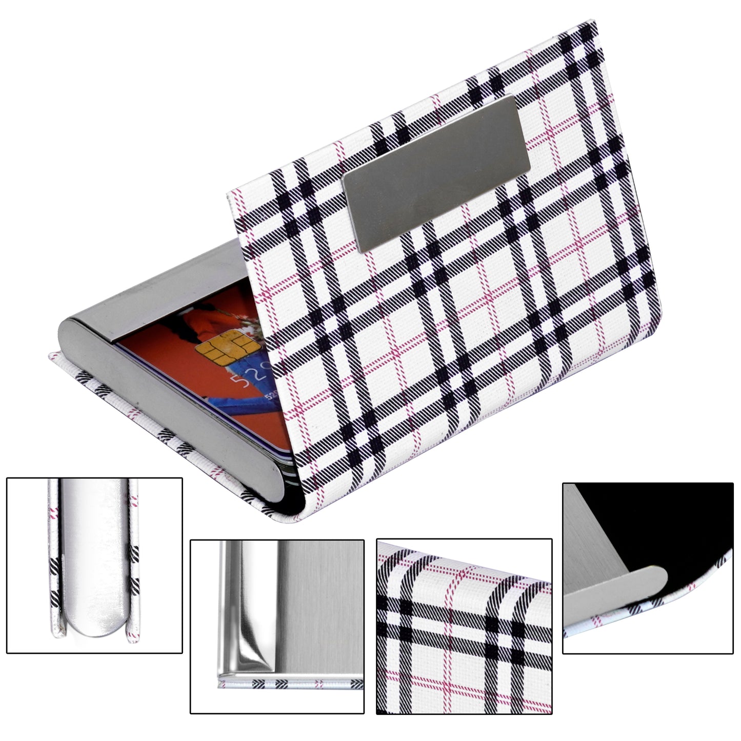 Storite PU Leather Credit Card Holder - Pocket Size for Men & Women