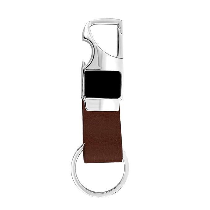 Storite Spring Snap for Keychain | Quick Links Safety Chain | Rigging Accessories Tool | Key Ring Hook | Keychain for Men & Women - Brown