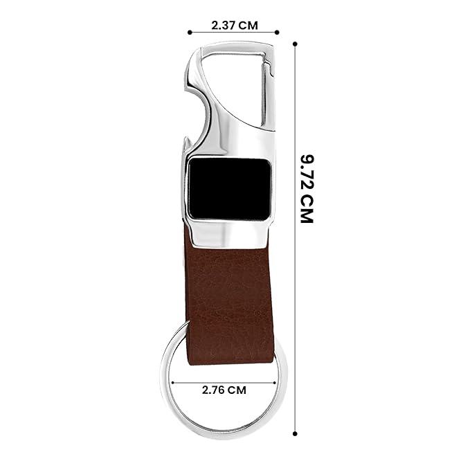 Storite Spring Snap for Keychain | Quick Links Safety Chain | Rigging Accessories Tool | Key Ring Hook | Keychain for Men & Women - Brown