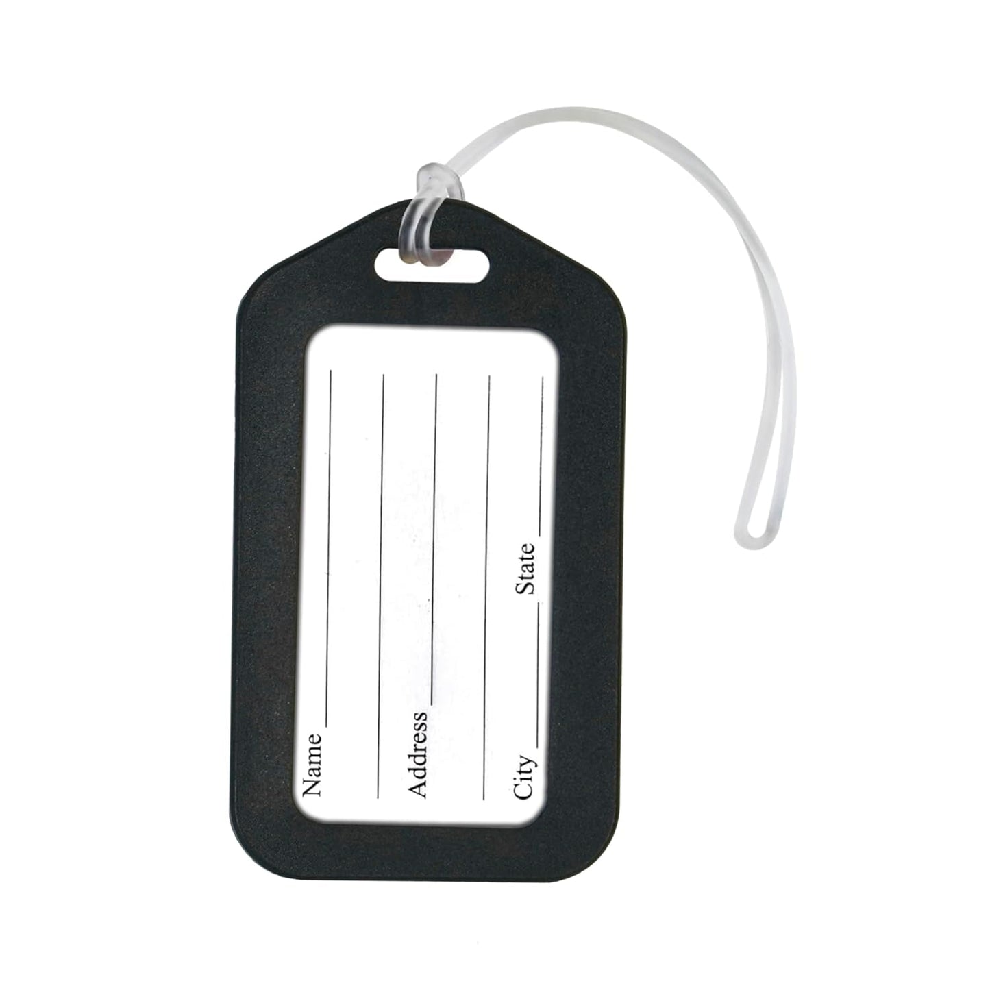 Storite Luggage Tag, Smart Tag for Travel suitcases, Travel Bags Tag for Easily Identification of Bags (Black)