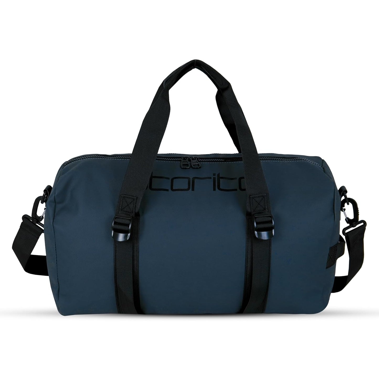 Storite Nylon 43 Cm Imported Multi Purpose Travel Duffle Bag for Women with Dry and Wet Pocket, Lightweight Waterproof Backpack Carry Luggage Bag (Blue, 43 x 20 x 24 cm)