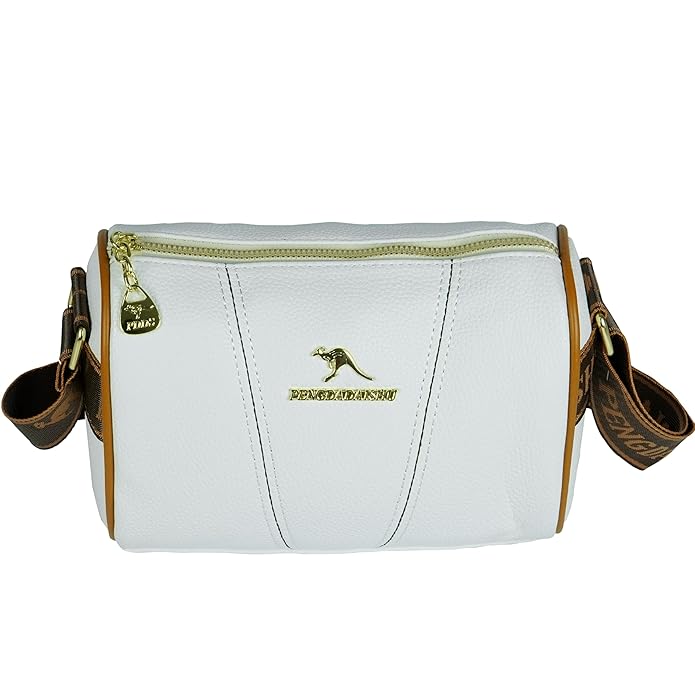 Storite Small Leathe Crossbody Tote Handbag for Women – Stylish, Spacious & Versatile with Adjustable Strap and Zip Closure, Perfect for Work & Travel - White
