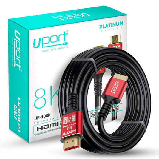 Storite 8K High Speed HDMI 2.1 Cable with Ethernet - 5 Meter 8k@60Hz,4K@120Hz UHD Resolution, 48 GBPS Transmission for Video and Sound Quality, eARC, 3D, Compatible with HDMI Enabled Devices