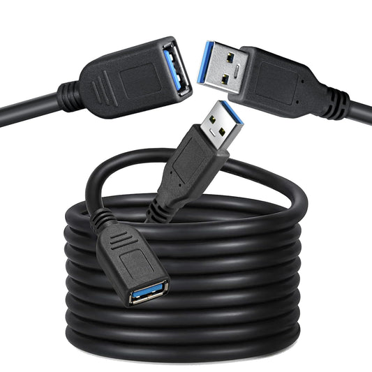 Storite 3 Meter USB 3.0 Male to Female Extension Cable High Speed 5GBps Data Transfer for Keyboard,Mouse,Flash Drive, Hard Drive, Printer and More to Enhanced Connectivity Extender Black