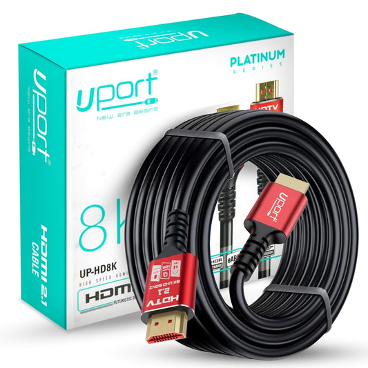Storite 8K HDMI 2.1 Cable with Ethernet - 10 Meter 8k@60Hz, 4K@120Hz UHD Resolution, 48 GBPS High Speed Transmission for Video and Sound Quality, eARC, 3D, Compatible with HDMI Enabled Devices