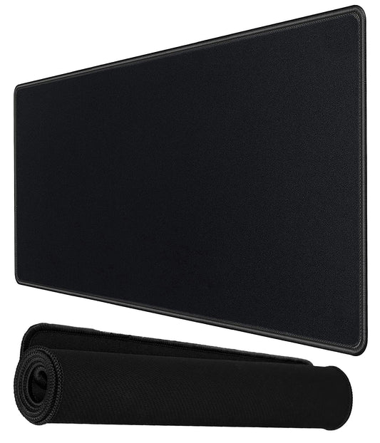 Storite 900x400x2mm Extended Gaming Mouse Pad for Laptop/Computer with Stitched Embroidery Edges and Water Resistance Coating Natural Non Slippery Rubber Base Mousepad Desk Mat - Black