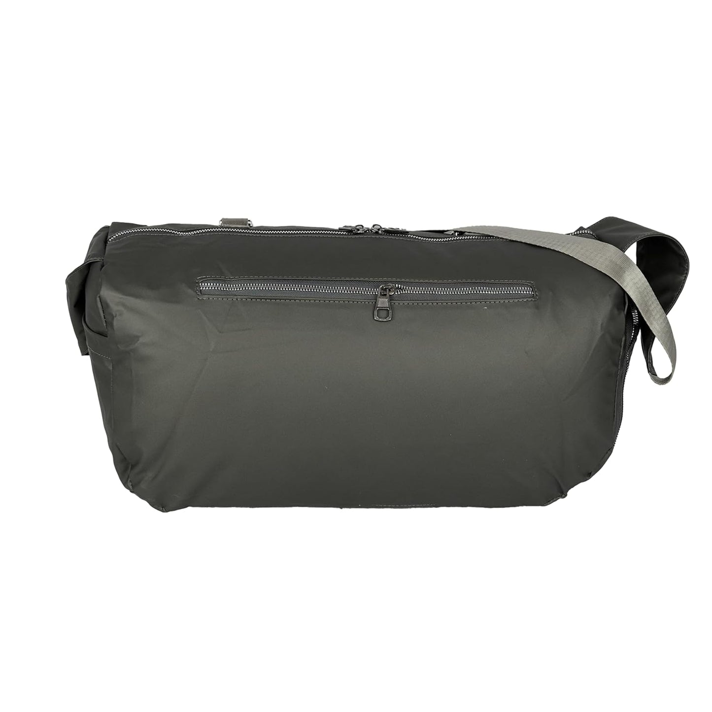 Storite Polyester 43 Cm Imported Multi Purpose Travel Duffle Bag for Women with Wet Pocket, Lightweight Waterproof Backpack Carry Luggage Bag with Shoe Compartment (ShinyGrey, 43 x 18.5 x 22 Cm)