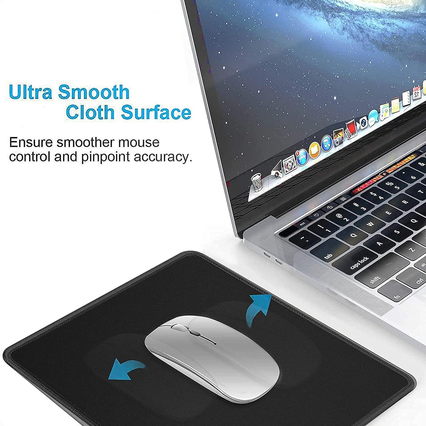 Storite 5 Pack 220mm x 180mm x 2mm Speed Type Gaming Non-Slip Rubber Base Mousepad Desk Mat Keyboard Pad for Laptop/Computer Office PC & Home