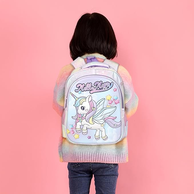 Storite Cute Cat Backpack for Kids - Pink, Water-Resistant, Stylish School Bag for Girls 4-7 Years