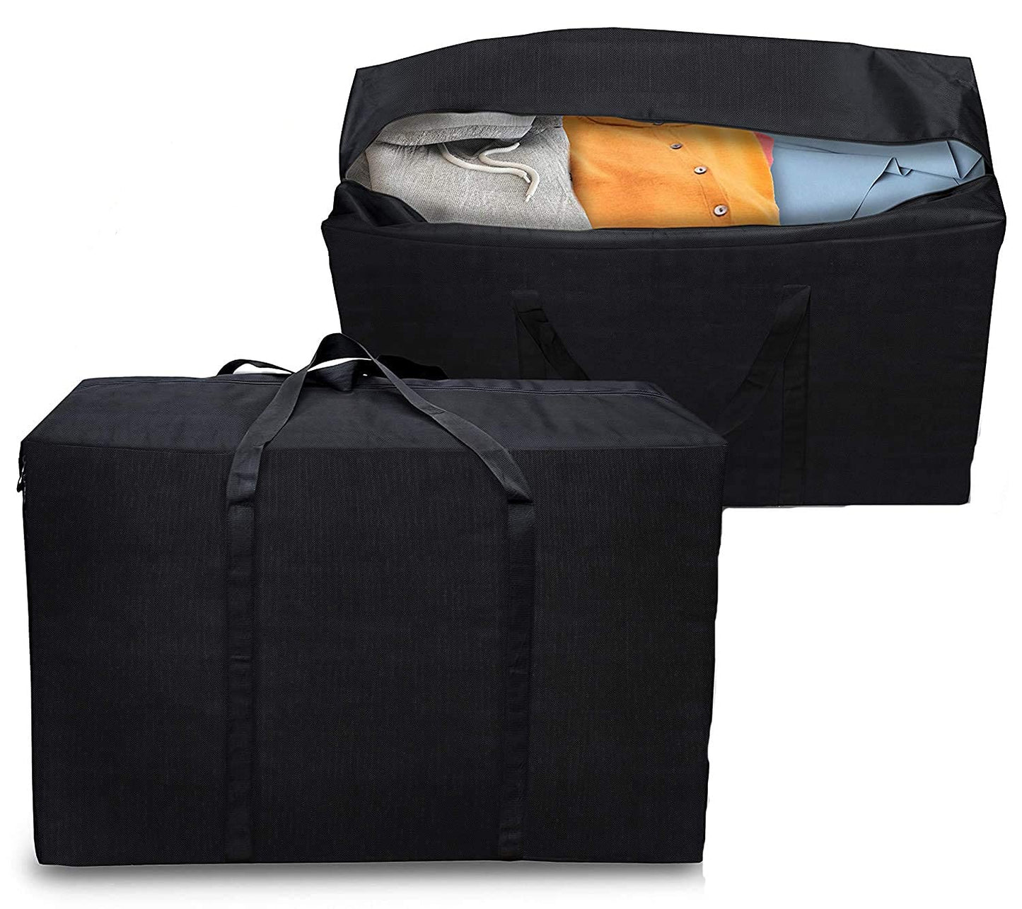 Storite 1680D Nylon Extra Large Storage Bag – Multi-Purpose Organizer with Zipper & Handles - Black