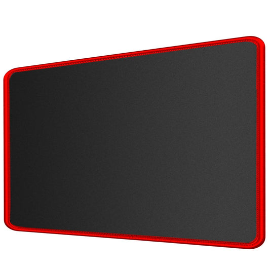 Storite 700x300x2mm Extended Gaming Mouse Pad - Non-Slip Rubber Base, Red Stitched Edges, Water-Resistant Surface - Black Visit the Storite Store