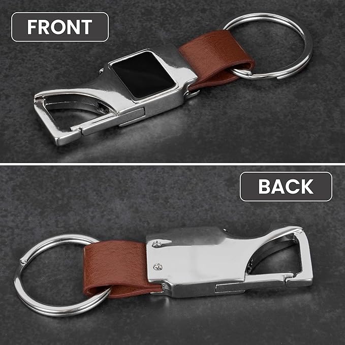 Storite Spring Snap for Keychain | Quick Links Safety Chain | Rigging Accessories Tool | Key Ring Hook | Keychain for Men & Women - Brown