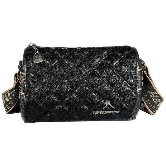Storite Small PU Leather Women Tote Bag, Stone Pattern fashionable & Party Sling Bag, Shoulder Crossbody Bag with Adjustable Strap-Black