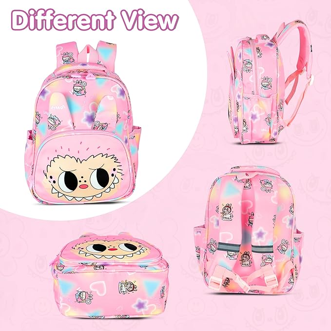 Storite Kids Backpack for Ages 3-8 β Lightweight & Spacious School Bag with Cartoon Print, Water-Resistant, Ideal for Preschool, Nursery, Playschool & Travel