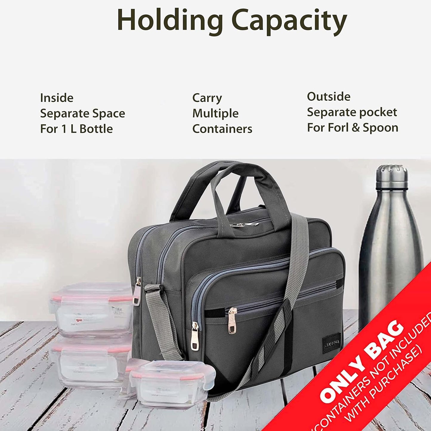 Storite Cross Body Travel Bag Handbag For Men & Women Grey