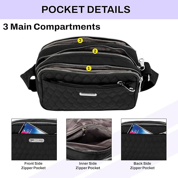Storite Women's Lightweight Crossbody Small Shoulder Bag Cell Phone Purses, Faux Leather Sling Type Bag With Adjustable Strap - (Pink,22x11x15 Cm)