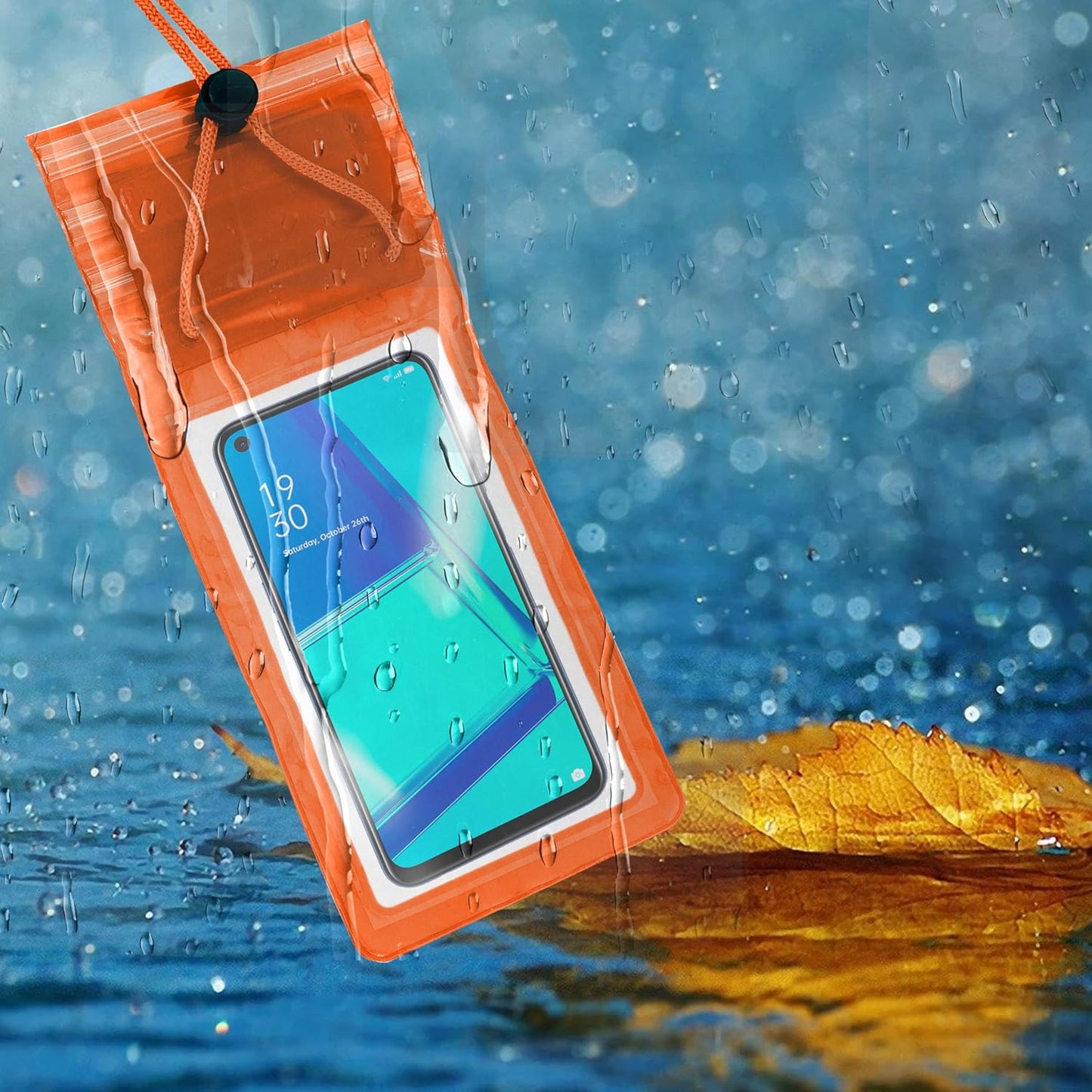 Storite 5-Pack Universal Waterproof Sealed Mobile Pouch Pvc Transparent Rain Protection Cover Up To 7 Inches For Smartphones(Multi Colour)