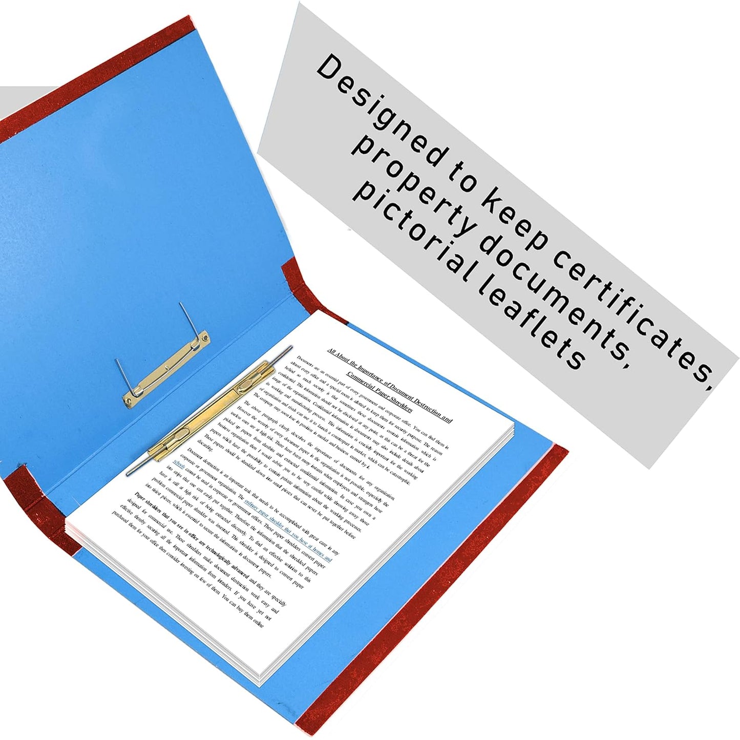 Storite 6 Pack Spring Files File A4 Size Paper Cobra File Document Holder Certificates Holder- Color May Vary (35 x 26 x 3.5 cm)