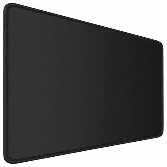 Storite 700x300x3mm Extended Gaming Mouse Pad - Non-Slip Rubber Base, Stitched Edges, Water-Resistant Surface - Black