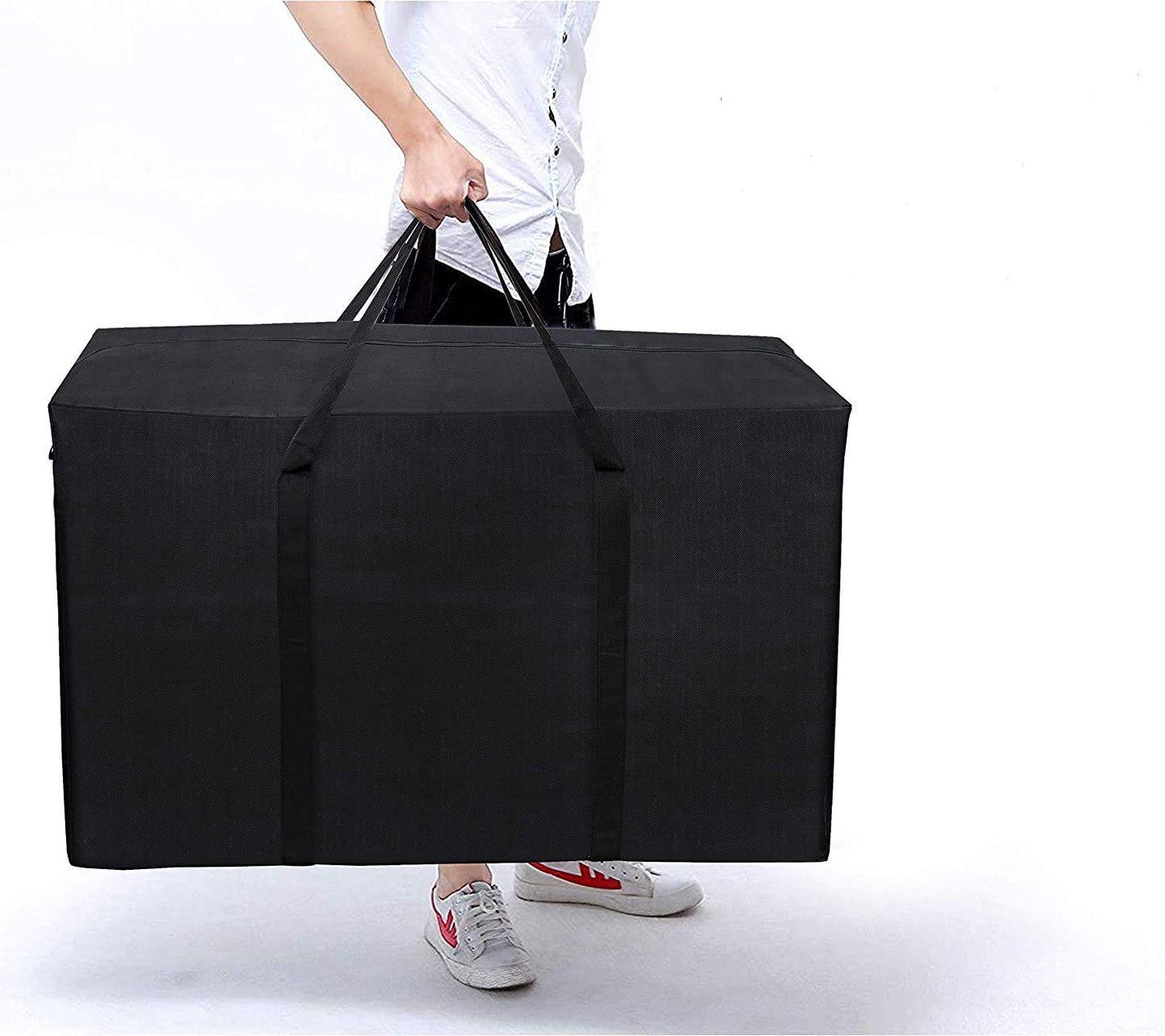 Storite 1680D Nylon Extra Large Storage Bag – Multi-Purpose Organizer with Zipper & Handles - Black