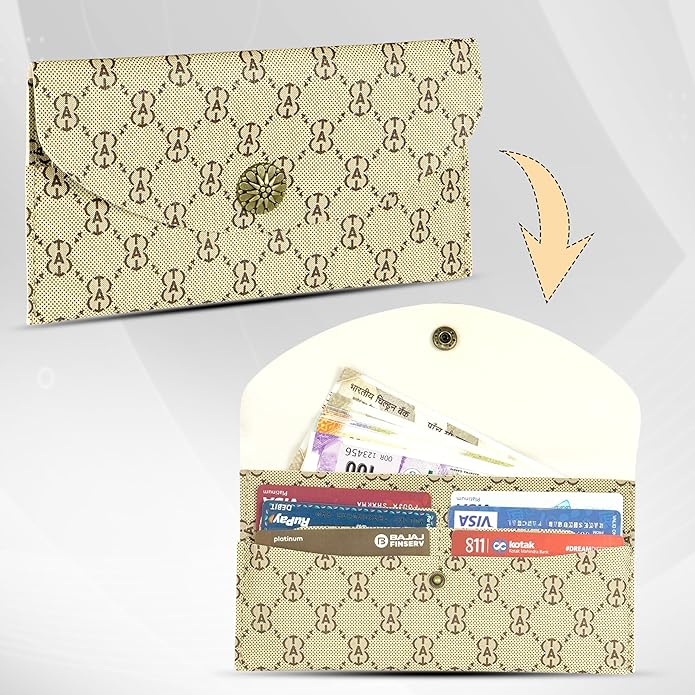 Storite PU Leather Women's Sling Bag with Pouch | Multi-Layer Ladies Purse Travel shoulder bag -Beige
