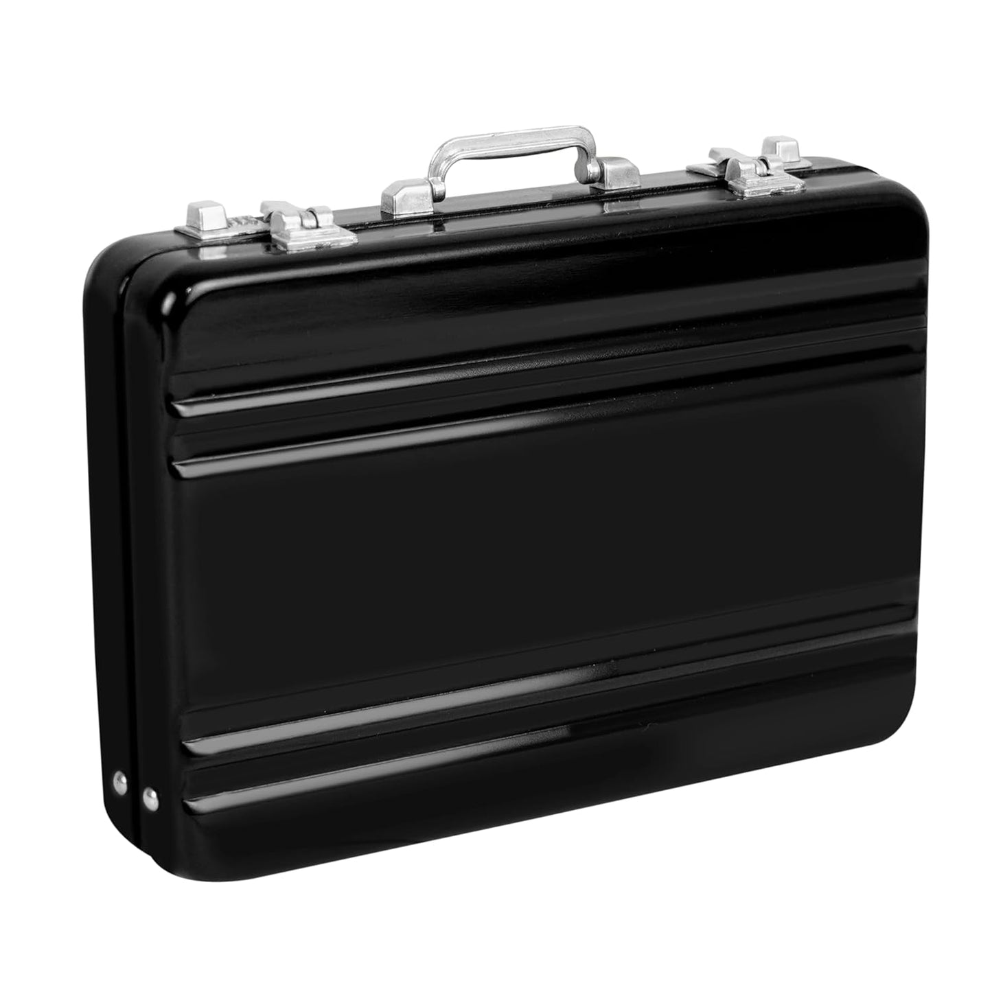 Storite RFID 6-Slot Aluminum Card Holder - Black, Waterproof Wallet for Men & Women