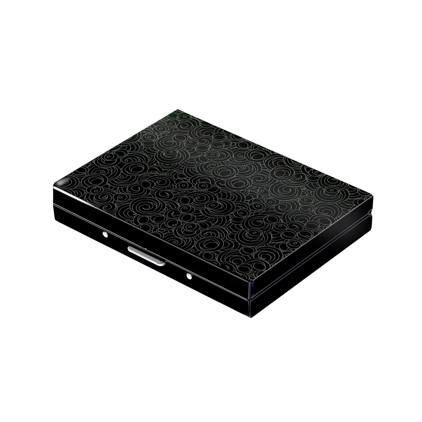 Storite 10 Slot RFID Metal Card Holder Wallet - Black