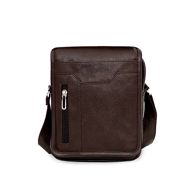 Storite Stylish PU Leather Sling Crossbody Bag - Compact Travel Office Messenger for Men & Women