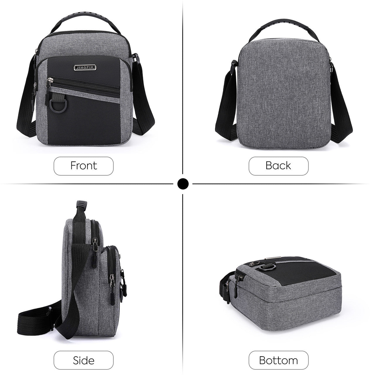 Storite Black, Grey Men & Women Sling Bag Stylish Cross Body Messenger Small Sling Bag, Side Bag for Men & Women