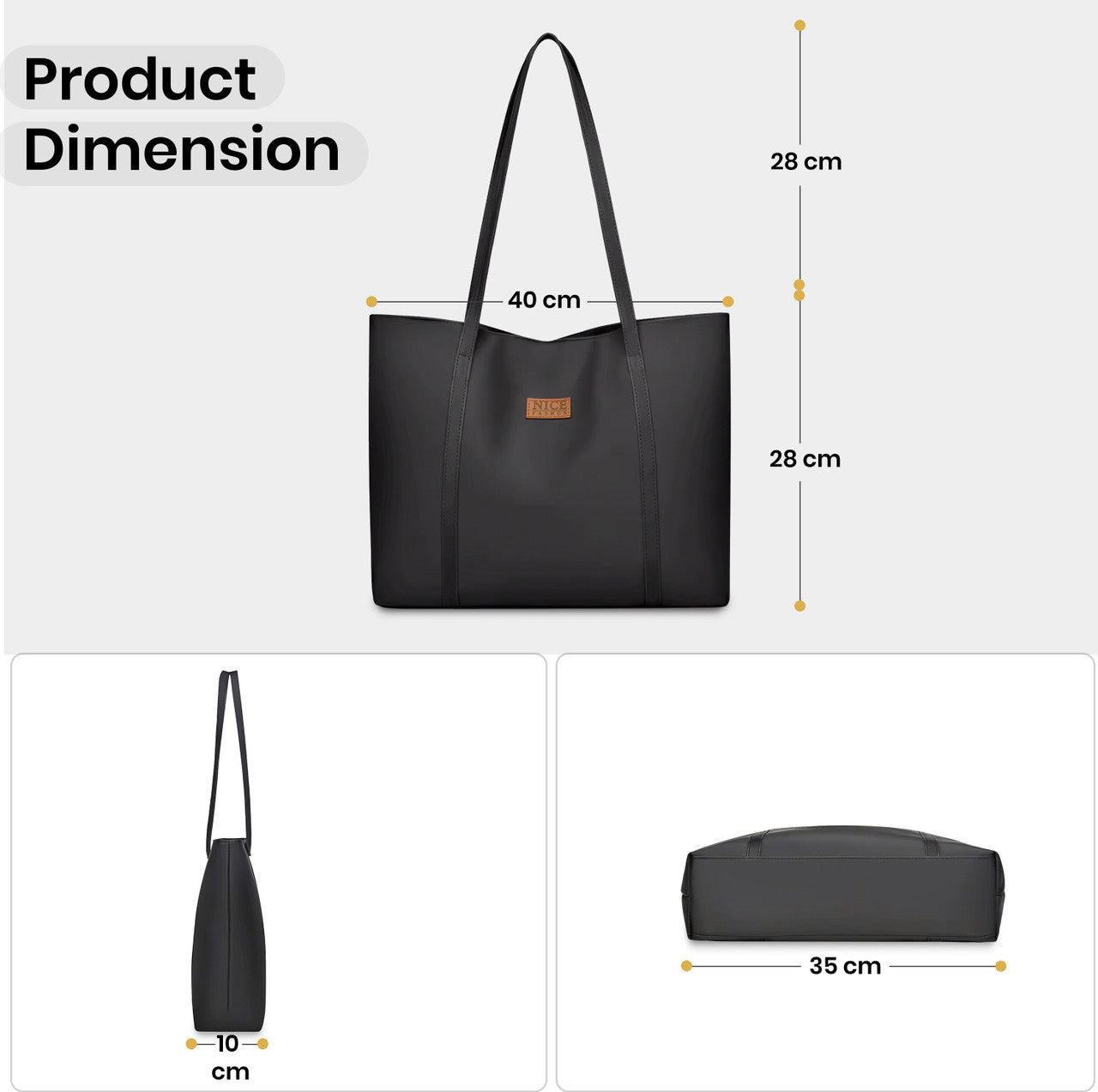 Storite Women Black Handbag