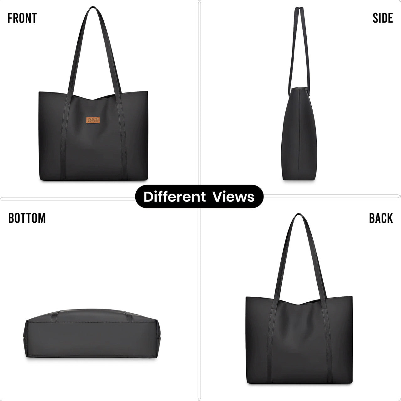 Storite Women Black Handbag