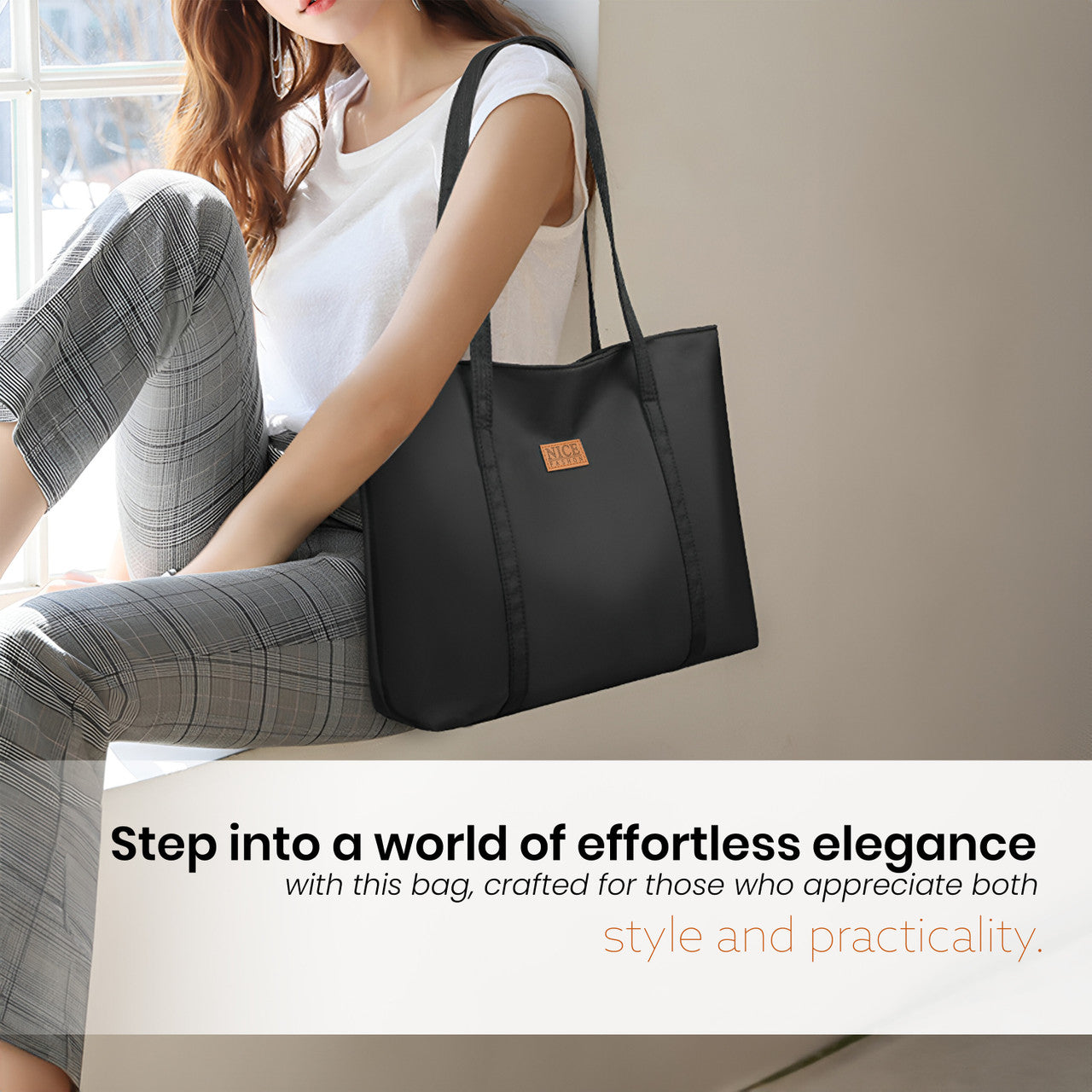 Storite Women Black Handbag