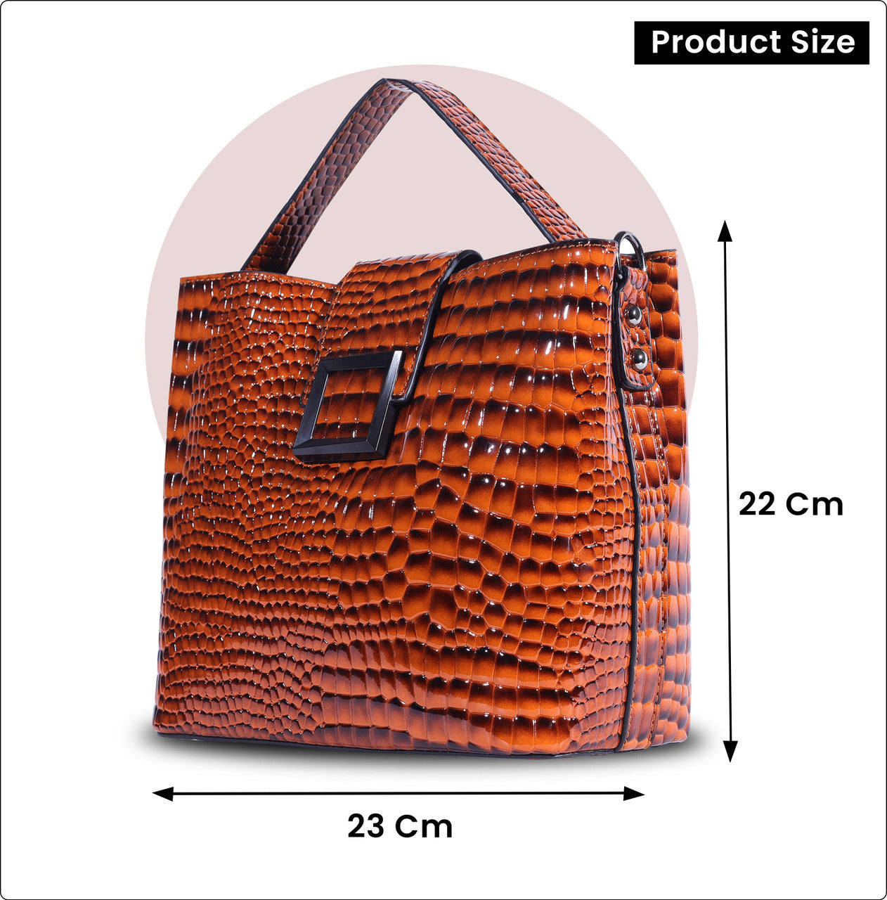 Storite Women Brown Handbag