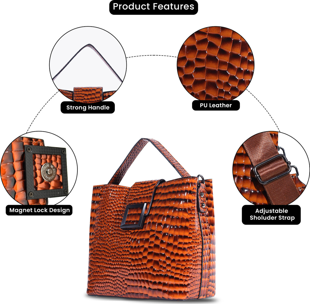 Storite Women Brown Handbag