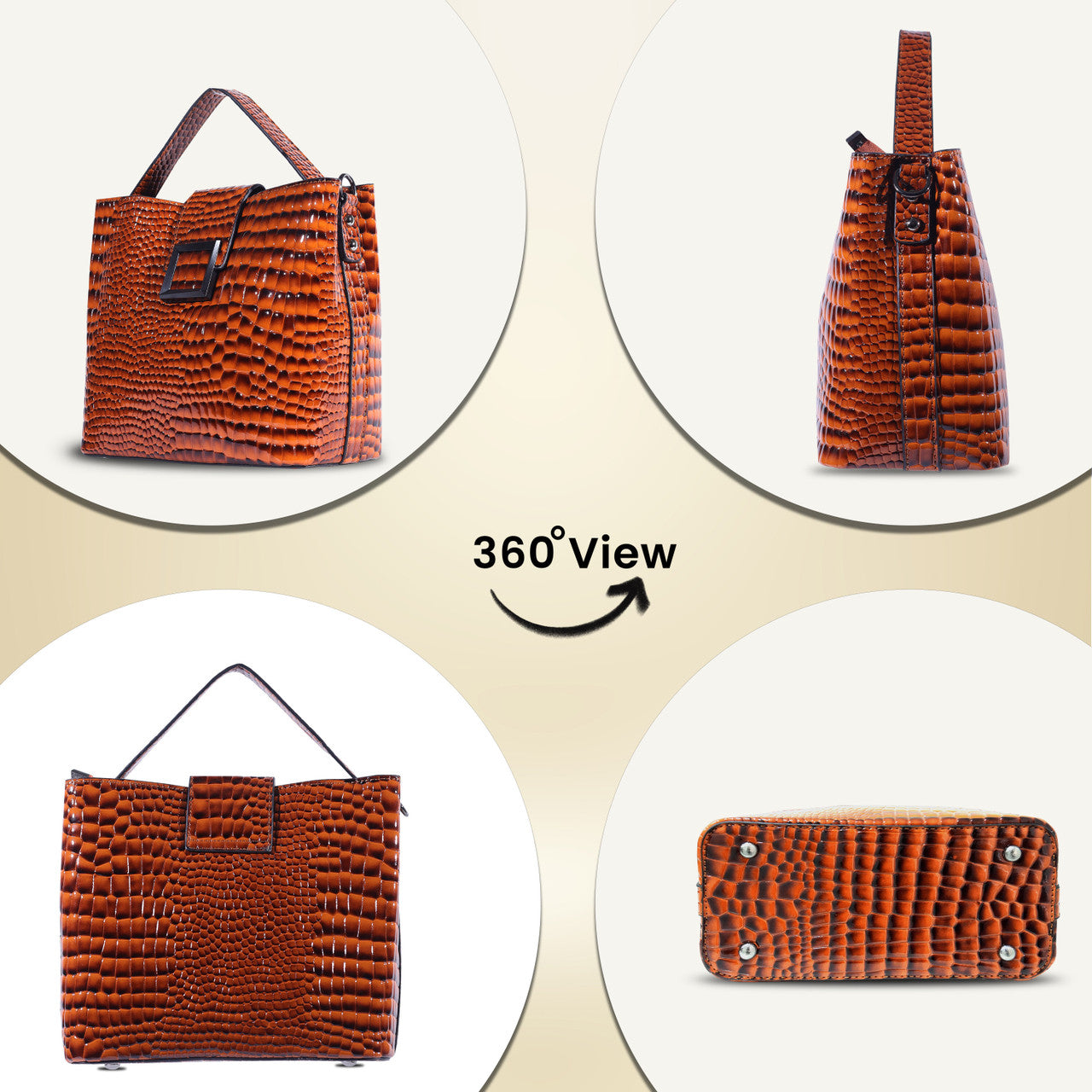 Storite Women Brown Handbag