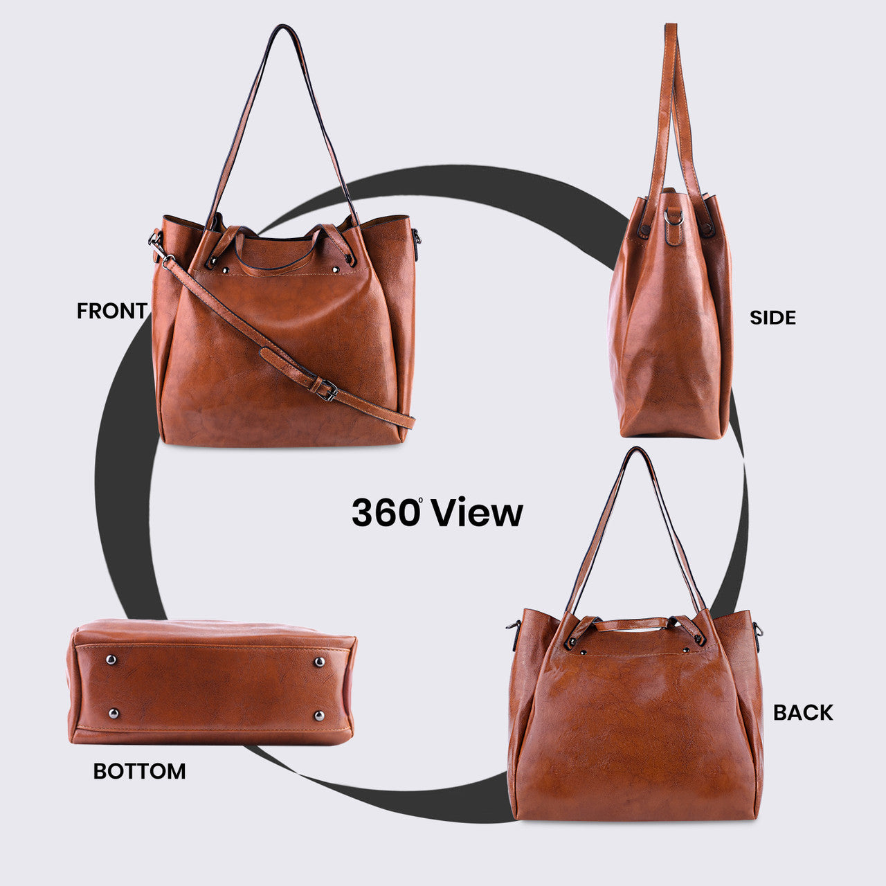 Storite Women Brown Handbag