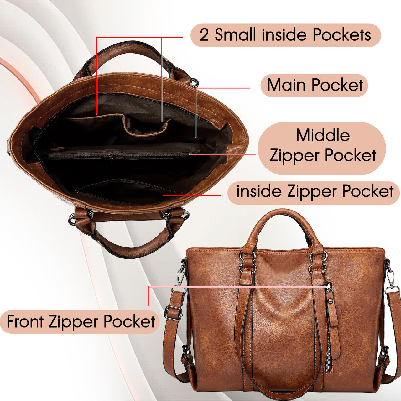 Storite Women Brown Handbag