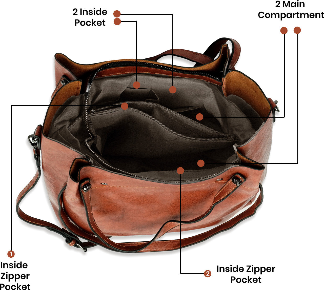 Storite Women Brown Handbag