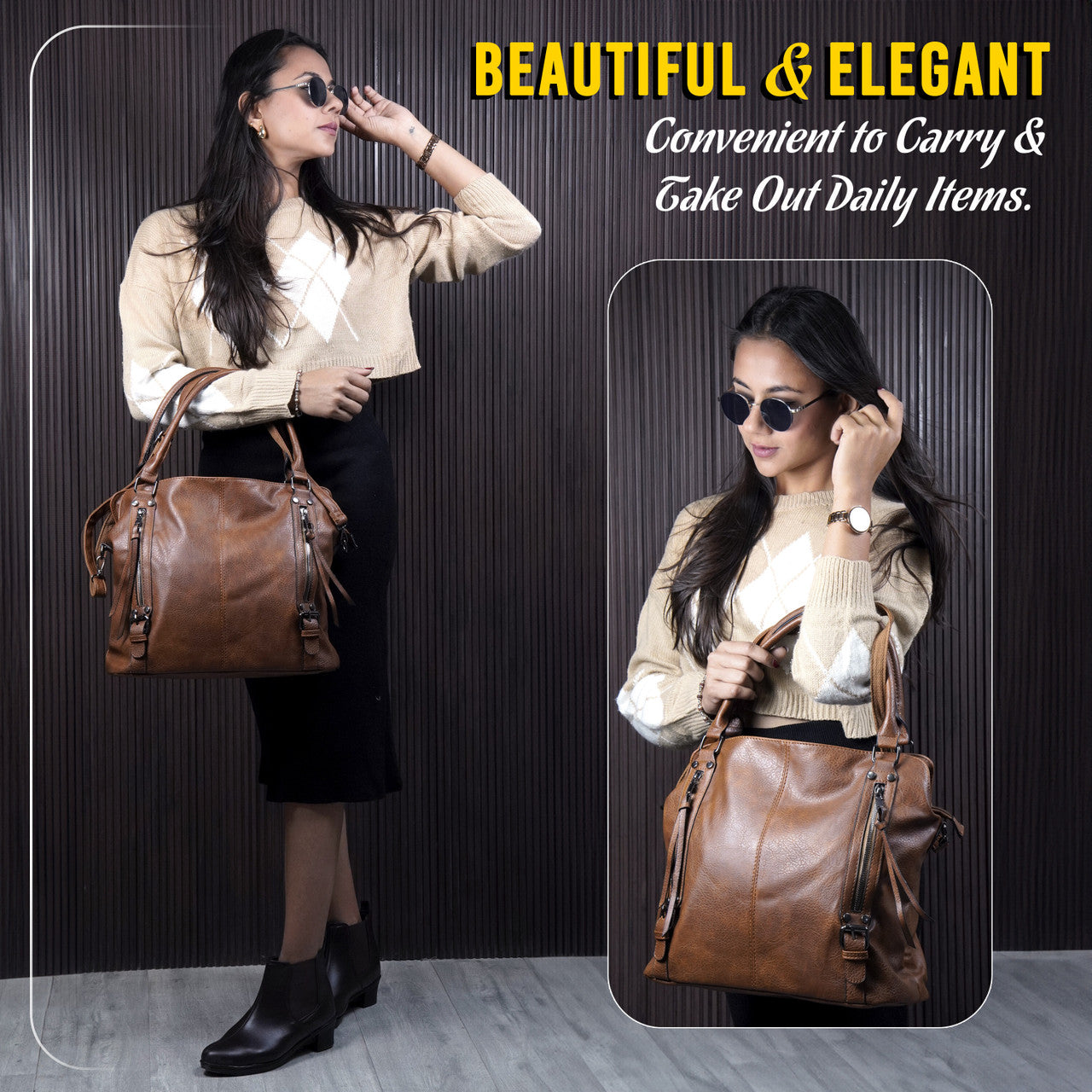 Storite Women Brown Messenger Bag