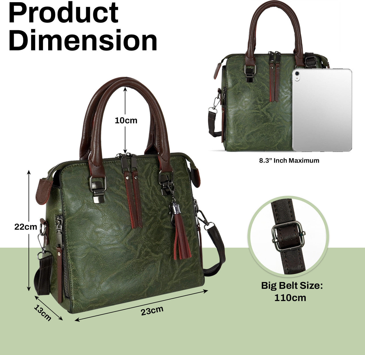 Storite Women Green Handbag