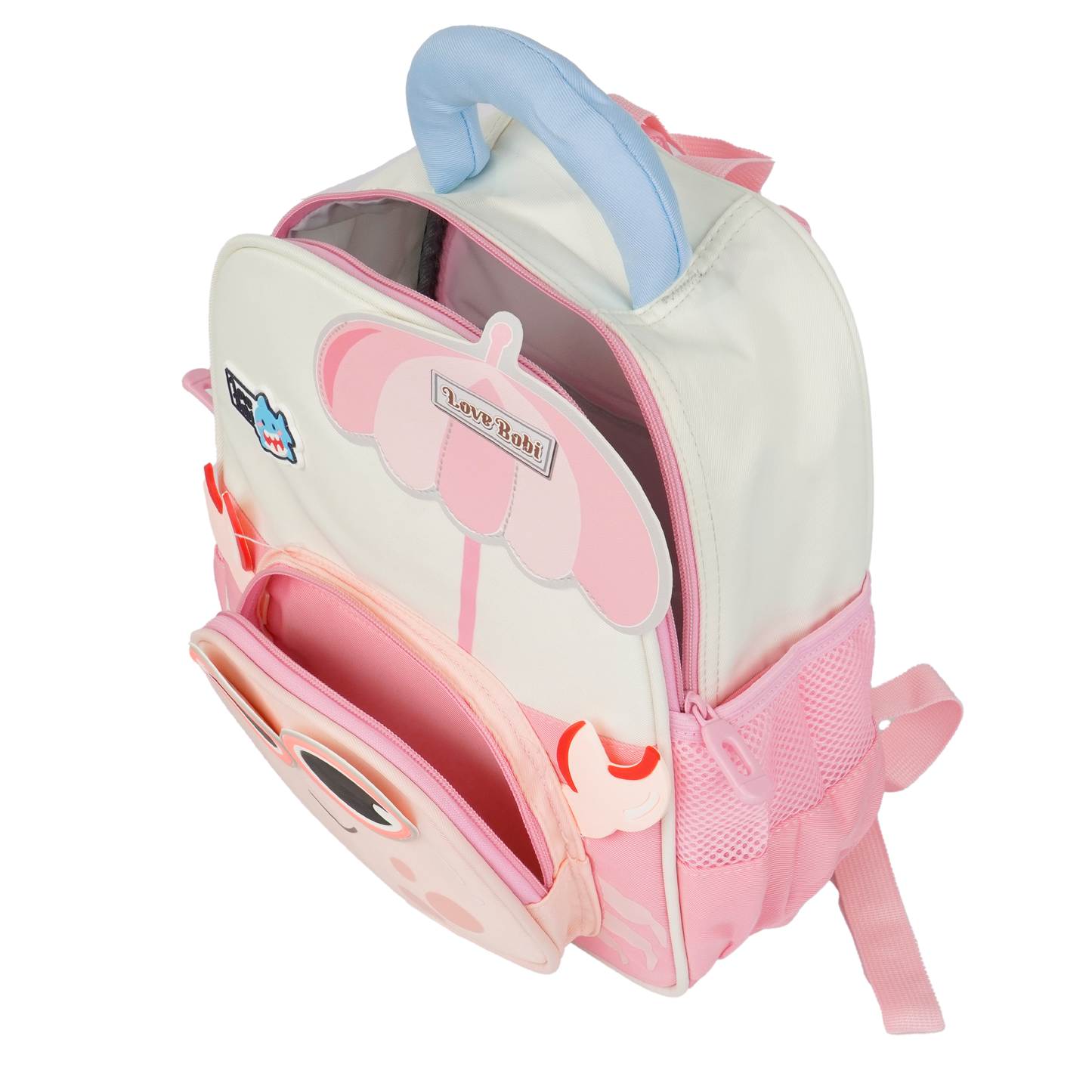 Storite Crab Design Kids Backpack – Cute & Lightweight School Bag for Preschool & Kindergarten – Pink