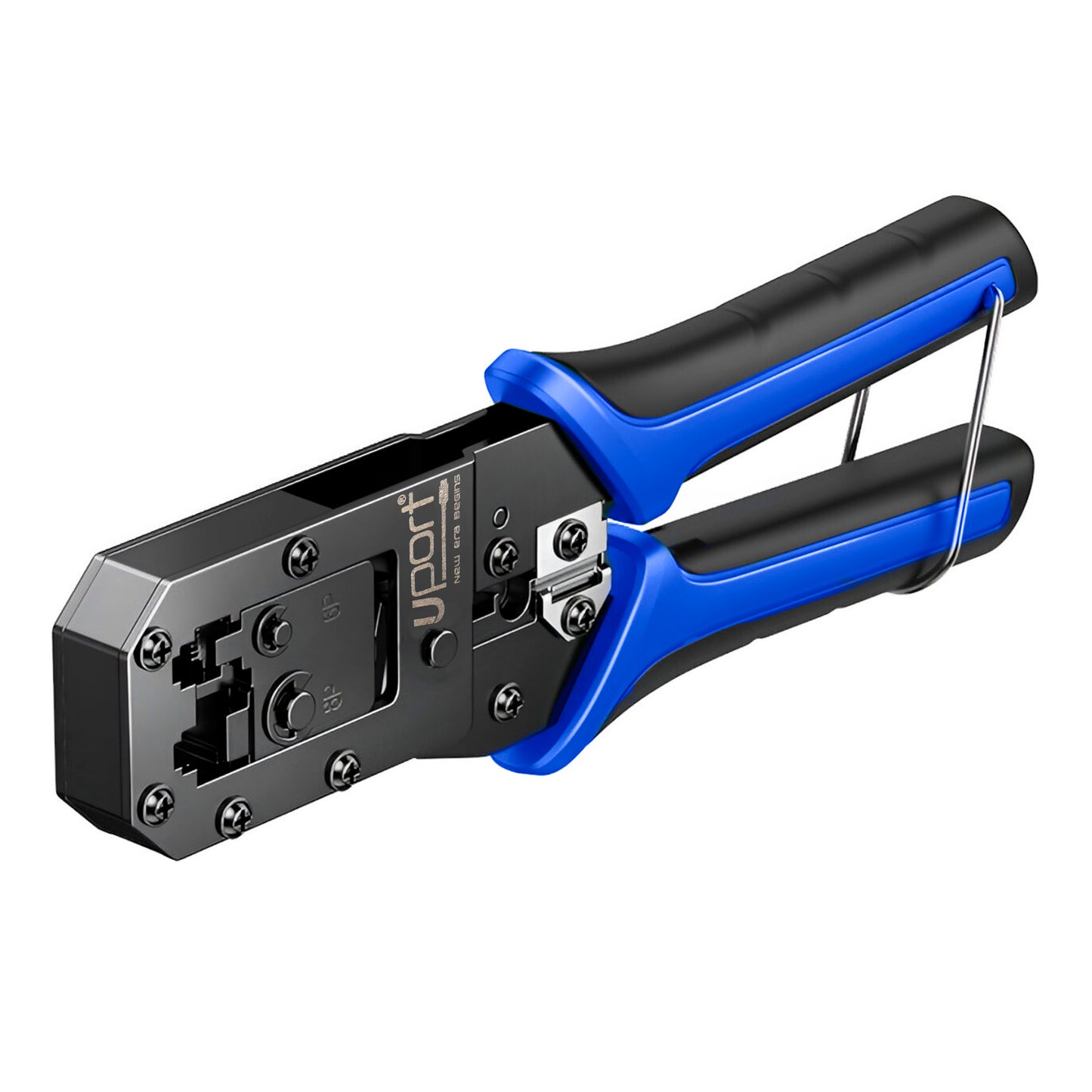 Storite Modular Network RJ45 RJ11 RJ12 Crimping Tool, Network Cable Cutting Stripping Crimper/Wire Stripper/Wire Cutter, for 8P/6P/4P /CAT5/CAT5e/CAT6 All in One Crimping