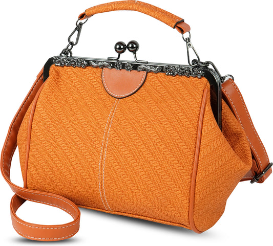 Storite Women’s Stylish Orange Handbag