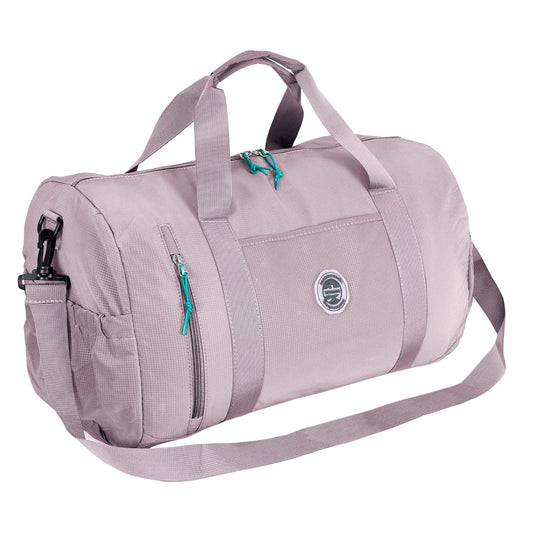 Storite Lightweight Nylon Travel Duffle Bag - Stylish Weekend Gym Bag - Light Purple, 47 x 25 x 30 cm