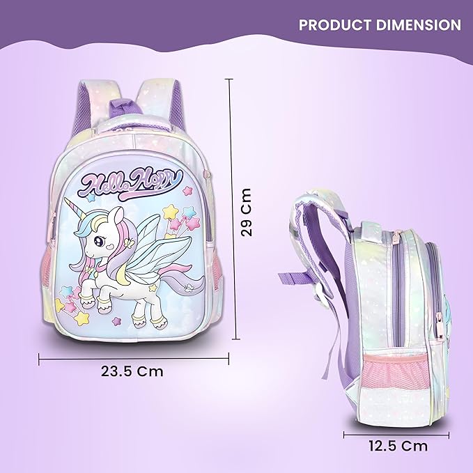 Storite Cute Cat Backpack for Kids Pink, Water-Resistant, Stylish School Bag for Girls 4-7 Years