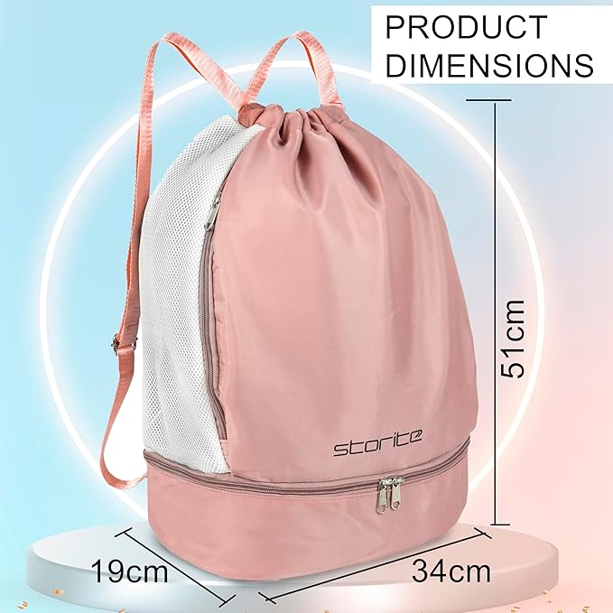 Gym drawstring backpack on sale