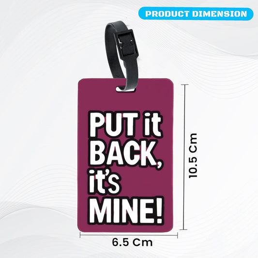 Storite Luggage & Bag ID Tags with Silicone Strap - Pack of 2 - Multicolour
