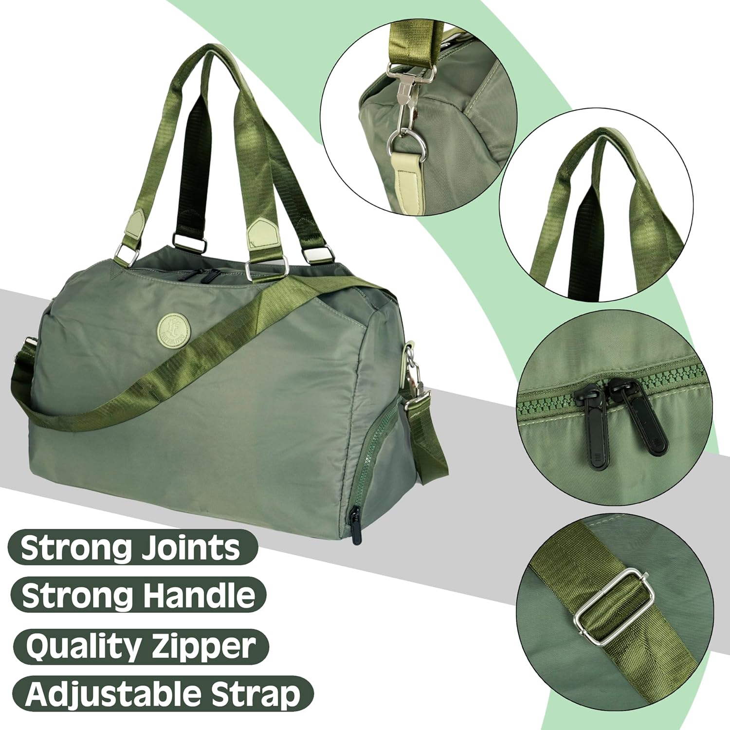 Weekender Bag Women Travel Gym Bag For Women, LANBX Tote Bag Carry