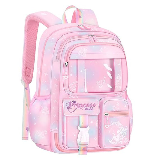 Storite School Backpacks for Girls Stylish Bags for Girls Kids 7-12 Years Old Cartoon Water Resistant Backpack Durable Burden Relief School Bag Birthday